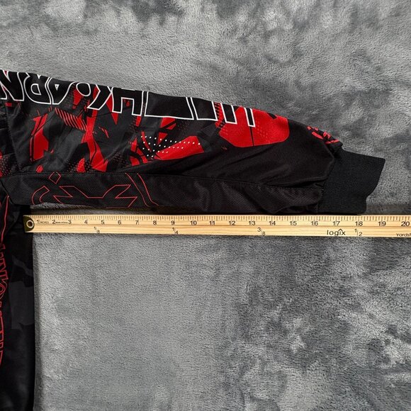 HK Army Youth HSTL Paintball Jersey Red Black Camo Long Sleeve Padded Shirt - Picture 8 of 8